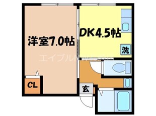 平和公園駅 徒歩12分 2階の物件間取画像